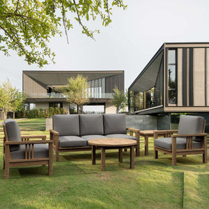 SouthBay Deep Seating 5-Pieces Conversation Set C Conversation Set