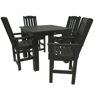 Springville 5pc Square Counter Dining Set Dining Set Black