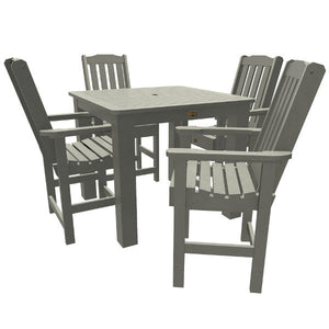 Springville 5pc Square Counter Dining Set Dining Set Coastal Teak