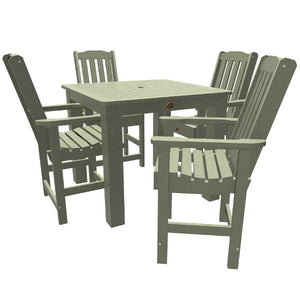 Springville 5pc Square Counter Dining Set Dining Set Eucalyptus