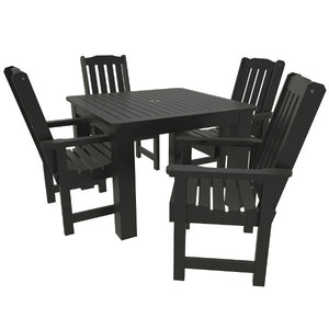 Springville 5pc Square Dining Set Dining Set Black