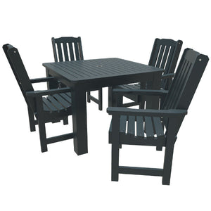 Springville 5pc Square Dining Set Dining Set Federal Blue