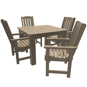 Springville 5pc Square Dining Set Dining Set Woodland Brown