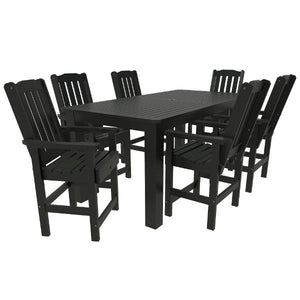 Springville 7pc 42x84 Counter Dining Set Dining Set Black