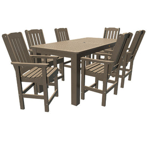 Springville 7pc Counter Dining Set Dining Set 42x84 / Woodland Brown