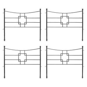 Square-on-Squares Fence Section Pack of 4 Fence Section