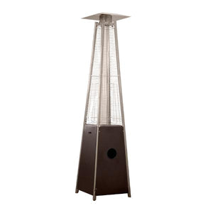 Tall Quartz Glass Tube Patio Heater Patio Heater Hammered Bronze