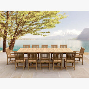 Teak Valencia Rialto 13-Pieces Dining Set Dining Set