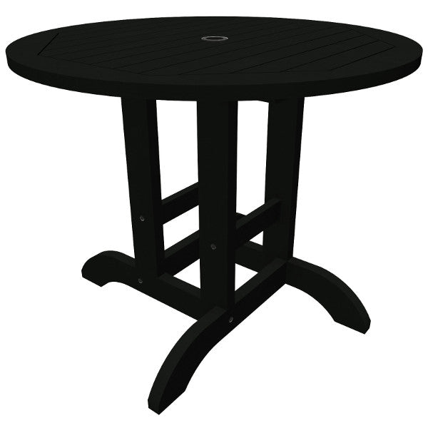 The Sequoia Professional Commercial Grade 36 inch Round Bistro Dining Height Table Dining Height Table Black