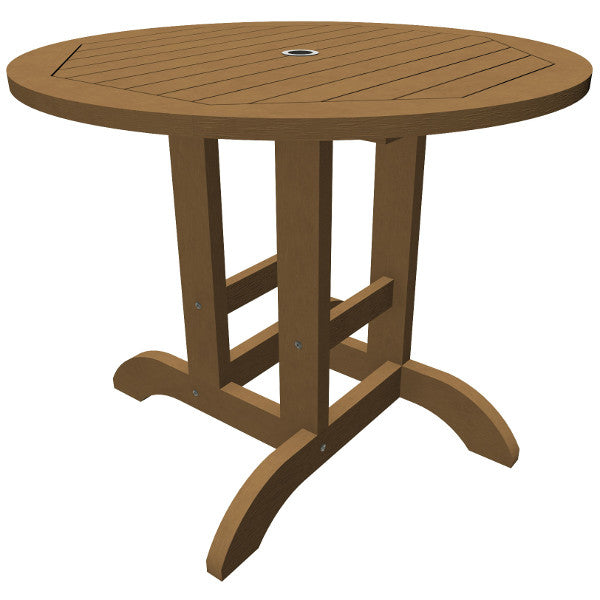 The Sequoia Professional Commercial Grade 36 inch Round Bistro Dining Height Table Dining Height Table Toffee