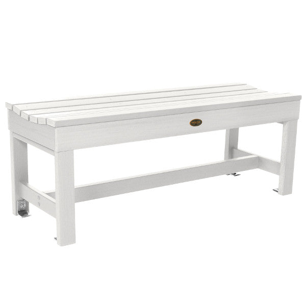 The Sequoia Professional Commercial Grade Weldon 4ft Backless Picnic Bench Picnic Bench White