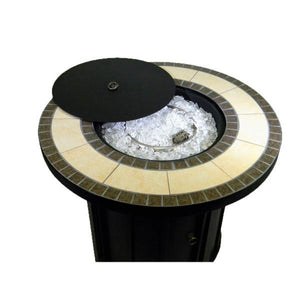 Tile Top Round Propane Fire Pit Fire Pits