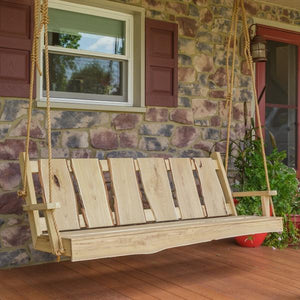 Timberland Swing with Rope Porch Swing