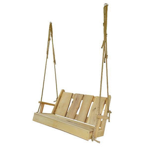 Timberland Swing with Rope Porch Swing
