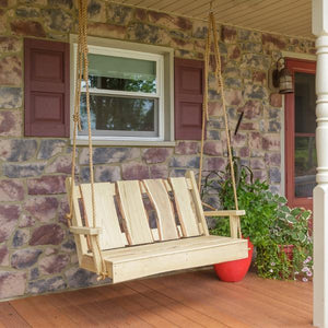 Timberland Swing with Rope Porch Swing
