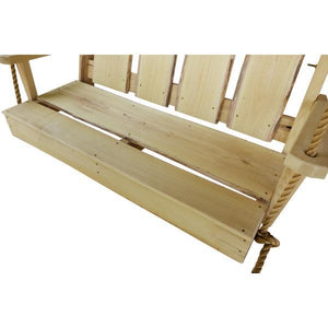 Timberland Swing with Rope Porch Swing