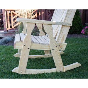 Treated Pine Fanback Rocking Chair Rocking Chair