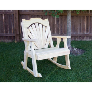 Treated Pine Fanback Rocking Chair Rocking Chair