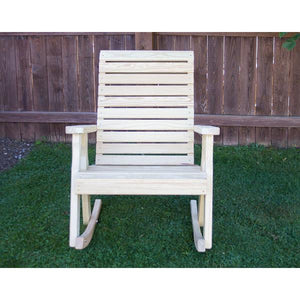 Treated Pine Rollback Rocking Chair Rocking Chair