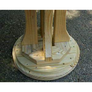 Treated Pine Star Design Pub Stool Stool