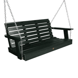 USA Weatherly Porch Swing Porch Swing 4ft Wide Swing / Charleston Green
