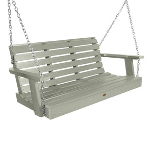USA Weatherly Porch Swing Porch Swing 4ft Wide Swing / Eucalyptus