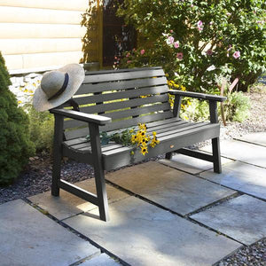 USA Weatherly Synthetic Wood Garden Bench Garden Bench
