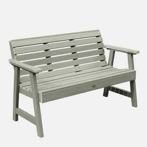 USA Weatherly Synthetic Wood Garden Bench Garden Bench 5ft Wide Bench / Eucalyptus