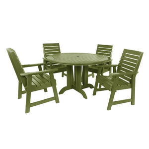 Weatherly 5pc Round Dining Height Table Set Dining Set Dried Sage