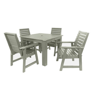 Weatherly 5pc Square Dining Table Set Dining Set Eucalyptus