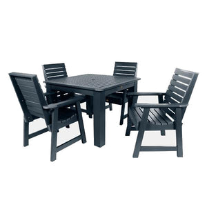 Weatherly 5pc Square Dining Table Set Dining Set Federal Blue