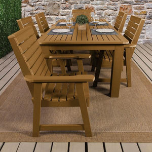 Weatherly 7pc Rectangular Outdoor Dining Set Dining Set