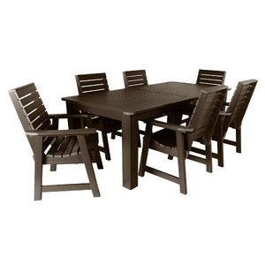 Weatherly 7pc Rectangular Outdoor Dining Set Dining Set