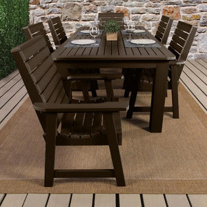 Weatherly 7pc Rectangular Outdoor Dining Set Dining Set