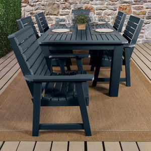 Weatherly 7pc Rectangular Outdoor Dining Set Dining Set