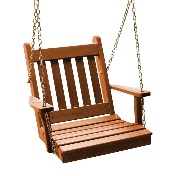 Western Red Cedar 2ft Traditional English Chair Swing Porch Swing