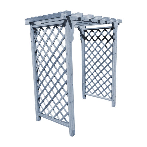 Western Red Cedar Covington Arbor Porch Swing Stand 5ft / Gray Stain