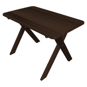 Western Red Cedar Crossleg Table Outdoor Tables