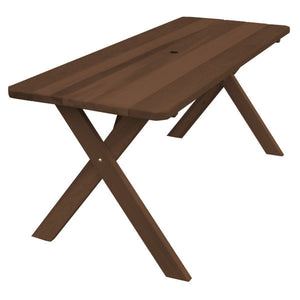 Western Red Cedar Crossleg Table Outdoor Tables