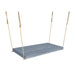 Western Red Cedar Twin Mattress Newport Bed Porch Swing Bed Gray Stain