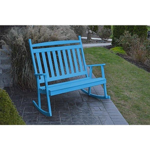 Yellow Pine Double Classic Porch Rocker - The Charming Bench Company