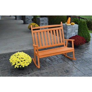 Yellow Pine Double Classic Porch Rocker - The Charming Bench Company