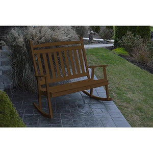 Yellow Pine Double Classic Porch Rocker - The Charming Bench Company