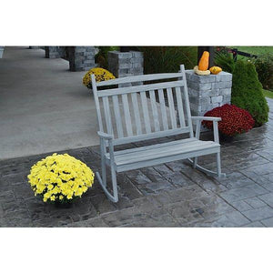 Yellow Pine Double Classic Porch Rocker - The Charming Bench Company