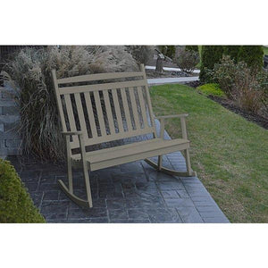 Yellow Pine Double Classic Porch Rocker - The Charming Bench Company