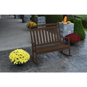 Yellow Pine Double Classic Porch Rocker - The Charming Bench Company