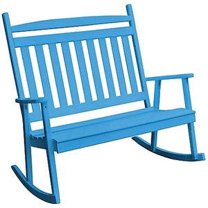 Yellow Pine Double Classic Porch Rocker - The Charming Bench Company