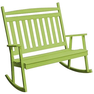 Yellow Pine Double Classic Porch Rocker - The Charming Bench Company