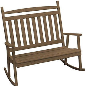 Yellow Pine Double Classic Porch Rocker - The Charming Bench Company
