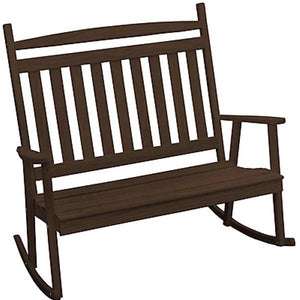 Yellow Pine Double Classic Porch Rocker - The Charming Bench Company